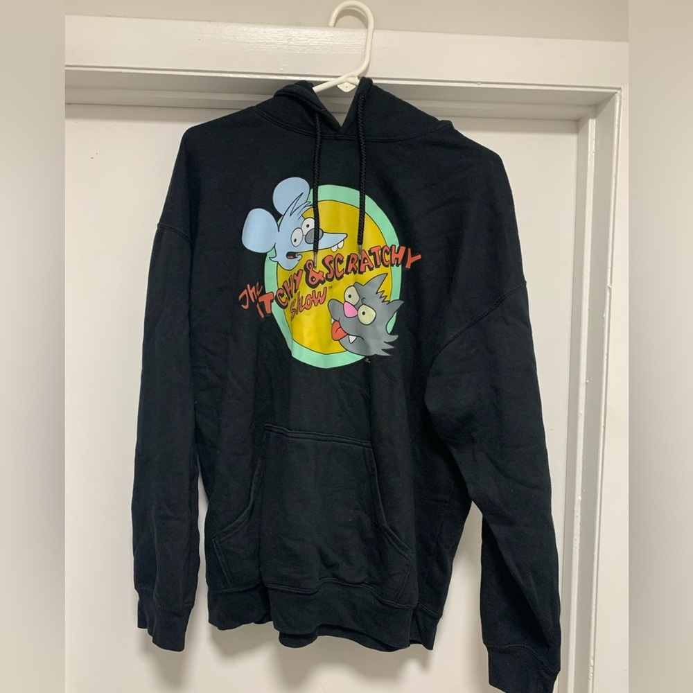 The itchy and scratchy hoodie for men large